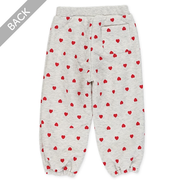 10分丈リボン・ハートキルトロングパンツ