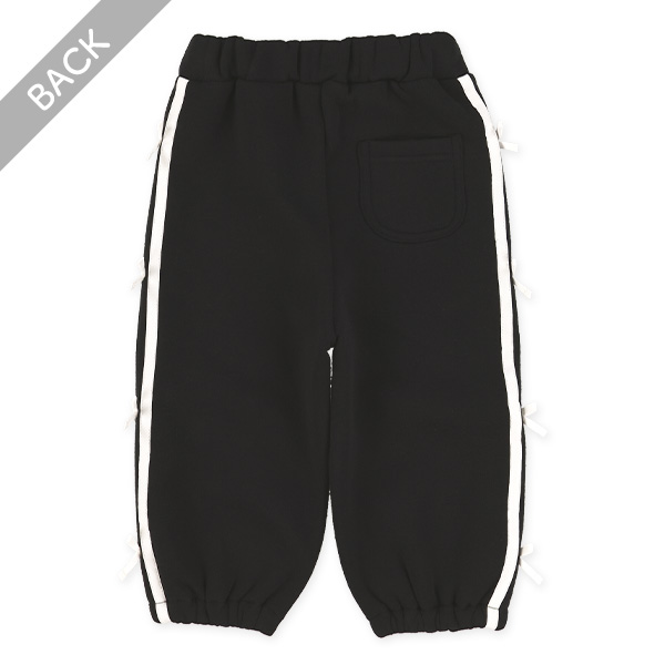 裏起毛サイドリボンロングパンツ