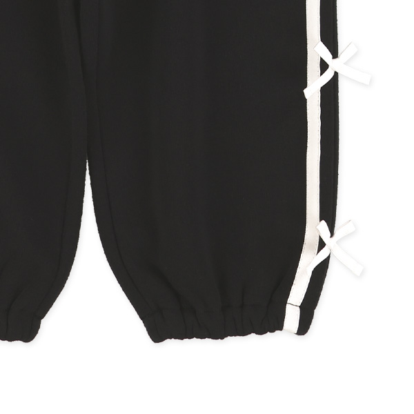 裏起毛サイドリボンロングパンツ