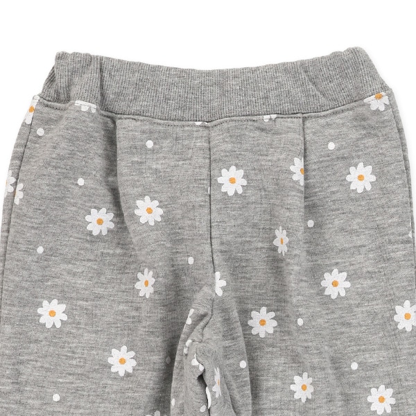 裏毛花柄スエットパンツ