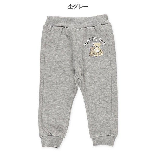 裏毛くま発泡ポケット付きパンツ