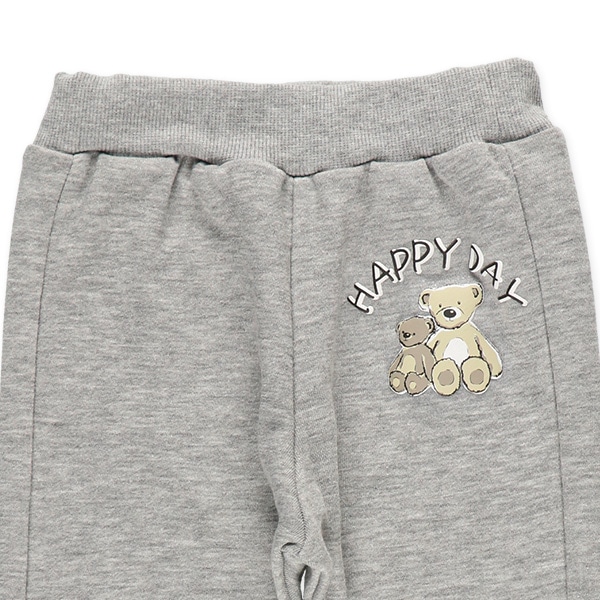 裏毛くま発泡ポケット付きパンツ