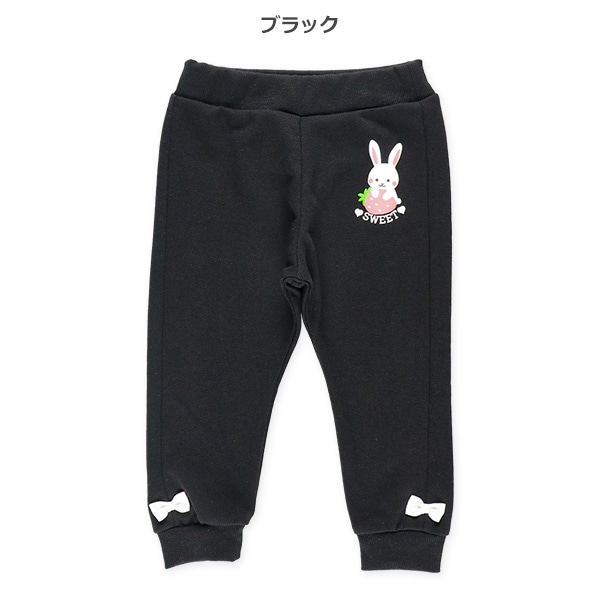 裏毛うさぎ発泡プリントパンツ