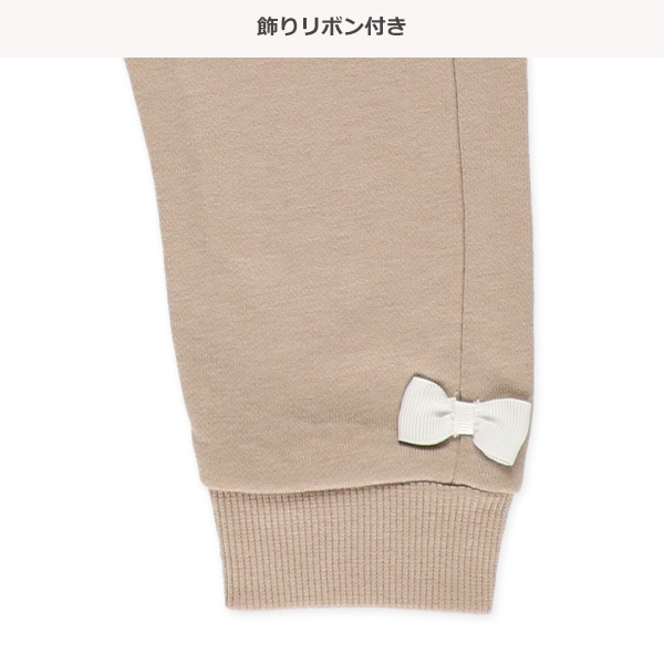 裏毛うさぎ発泡プリントパンツ