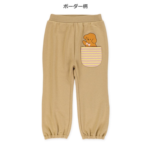 10分丈裏毛トイプードルロングパンツ