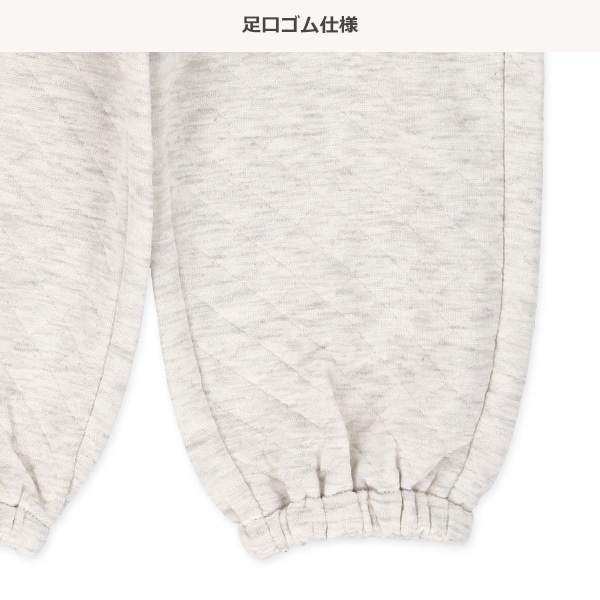 キルトくま刺繍ロングパンツ