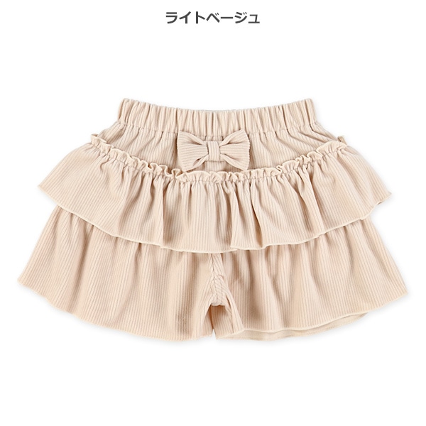 ニットコールベロアキュロットパンツ