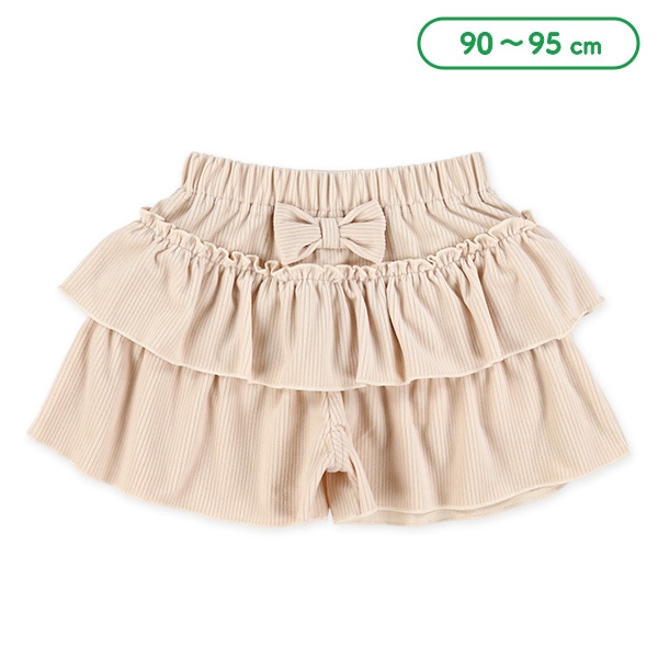 ニットコールベロアキュロットパンツ