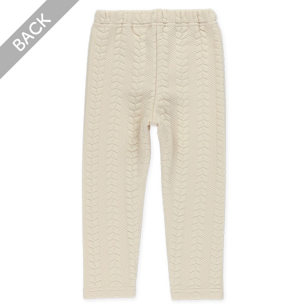 膨れジャガードケーブル柄パンツ