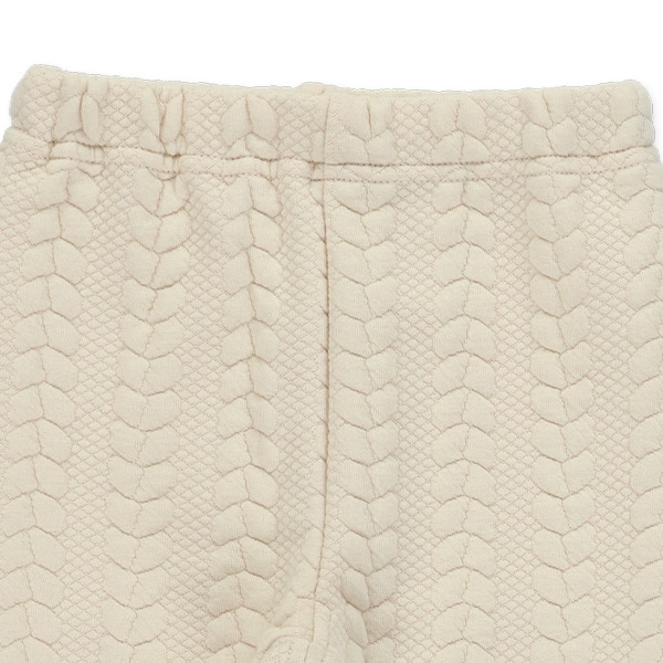 膨れジャガードケーブル柄パンツ