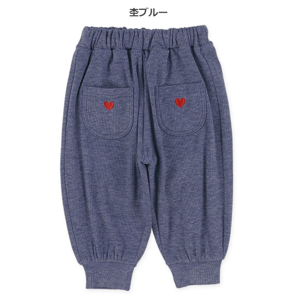 裏起毛柄ポケットサルエルロングパンツ