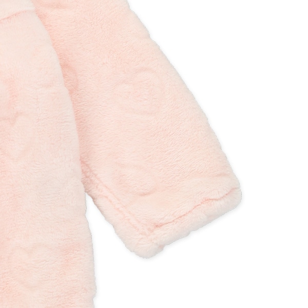 フリースエンボスハート長袖カバーオール