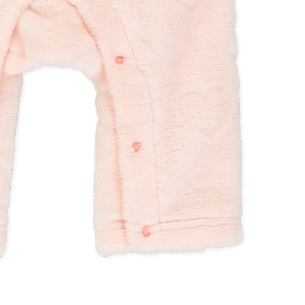 フリースエンボスハート長袖カバーオール