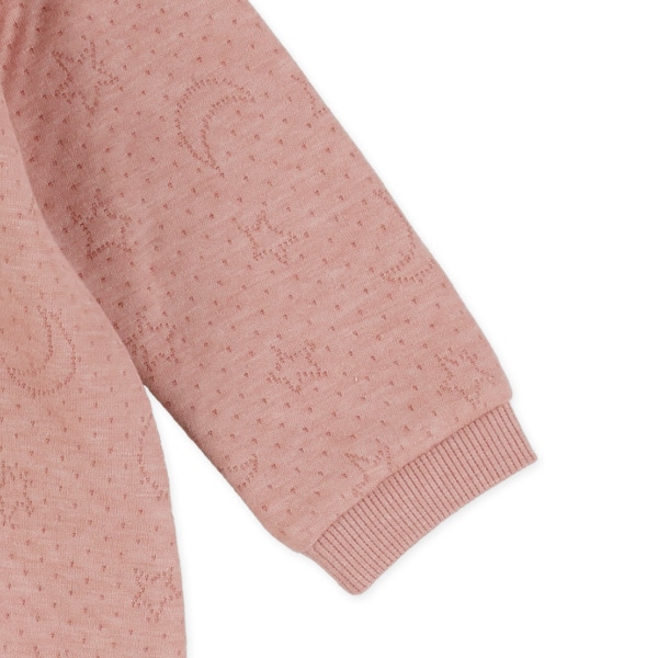 ニットキルト月星長袖カバーオール