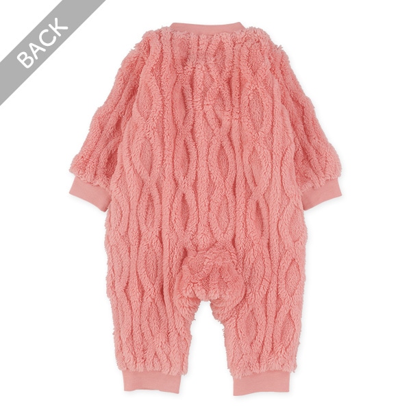 フリースケーブル長袖カバーオール