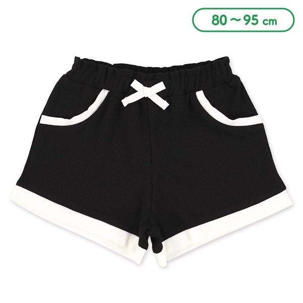 配色フェイクポケットショートパンツ