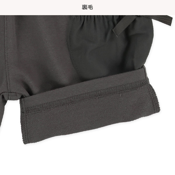 ミニ裏毛横ポケットハーフパンツ