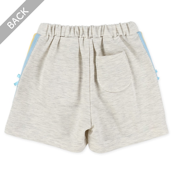 ミニ裏毛レインボーラインショートパンツ