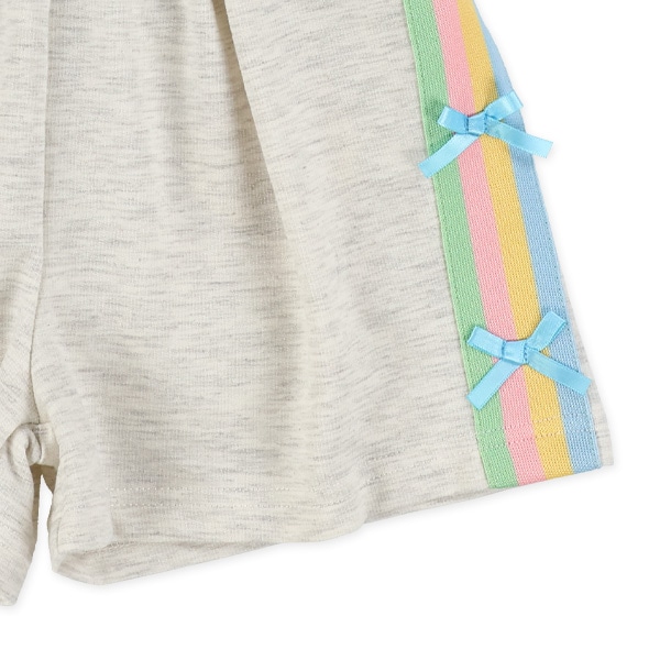 ミニ裏毛レインボーラインショートパンツ