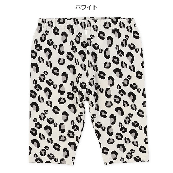 5分丈ヒョウ柄レギンス