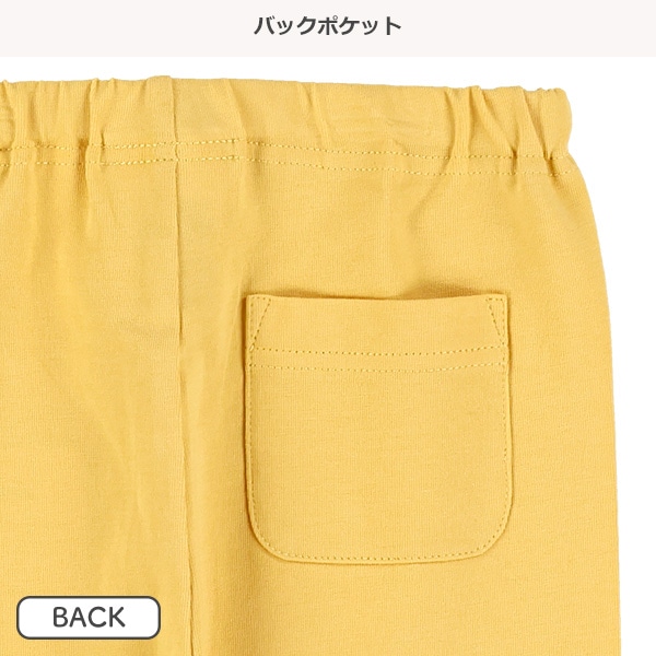 無地ひざ上丈レギンス（ブラック・ピンク・イエロー・ブルー）