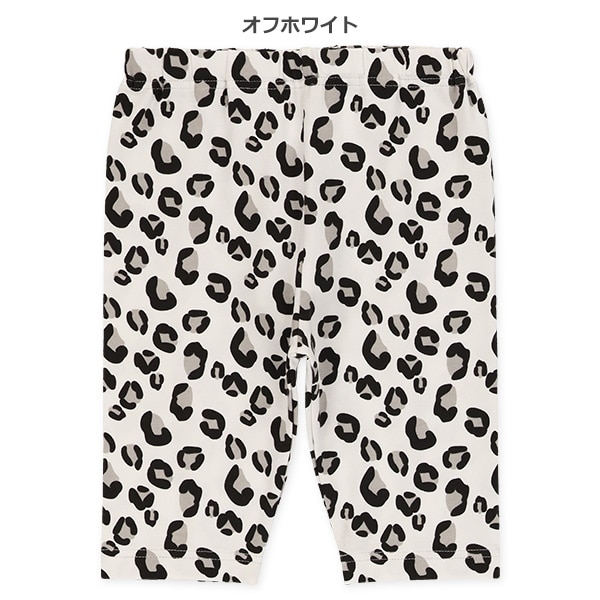 5分丈ヒョウ柄レギンス