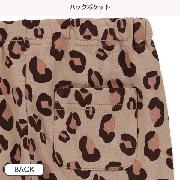 5分丈ヒョウ柄レギンス