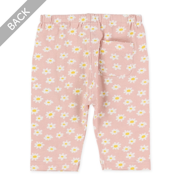 5分丈デイジー柄レギンス
