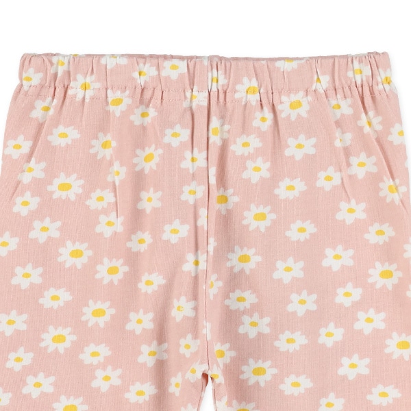 5分丈デイジー柄レギンス