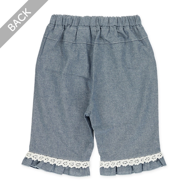 6分丈シャンブレーパンツ