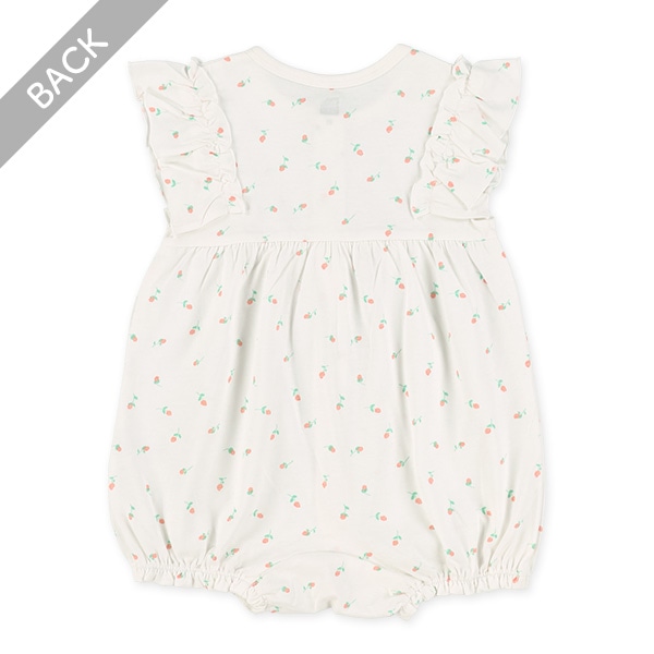 お花・チェリー総柄フレンチカバーオール