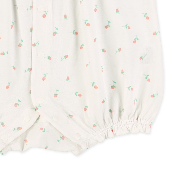 お花・チェリー総柄フレンチカバーオール