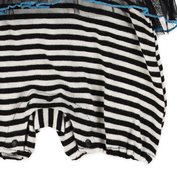 チュールドッキング半袖カバーオール