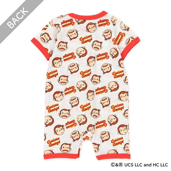 半袖カバーオール（おさるのジョージ）