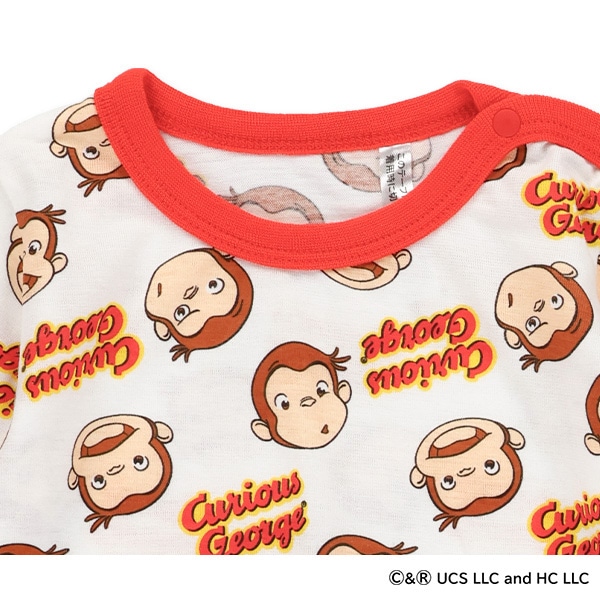 半袖カバーオール（おさるのジョージ）