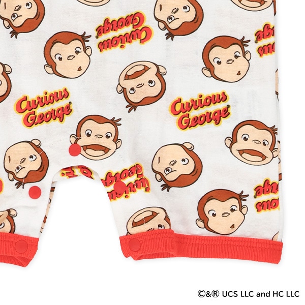 半袖カバーオール（おさるのジョージ）