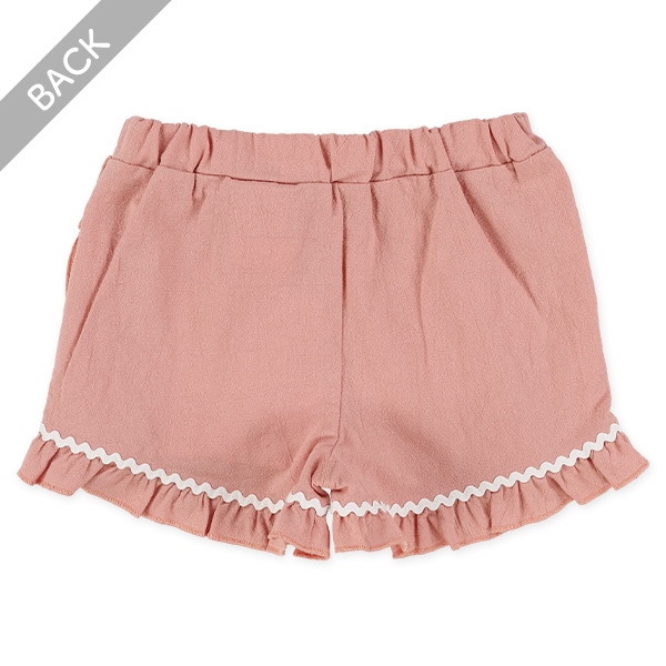 布帛ドット・無地キュロットパンツ