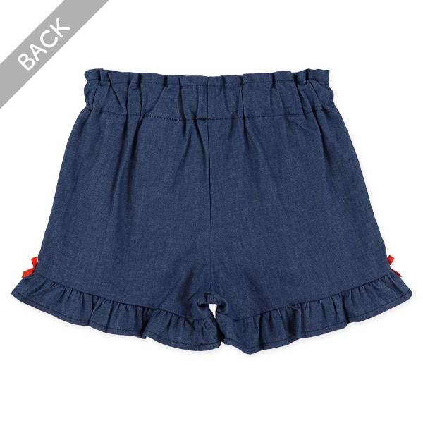 発泡フルーツプリントキュロットパンツ