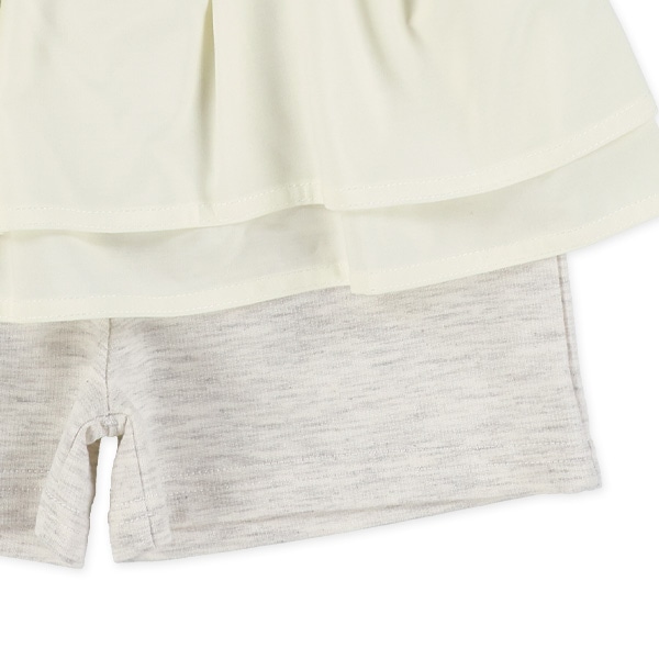 裏毛フリル付きショートパンツ