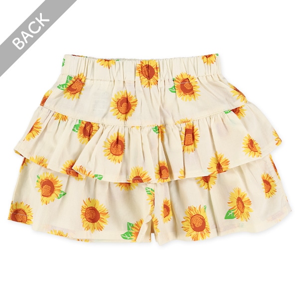 ひまわりリボン付きキュロットパンツ