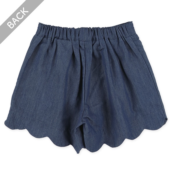 4.5オンスデニムキュロットパンツ