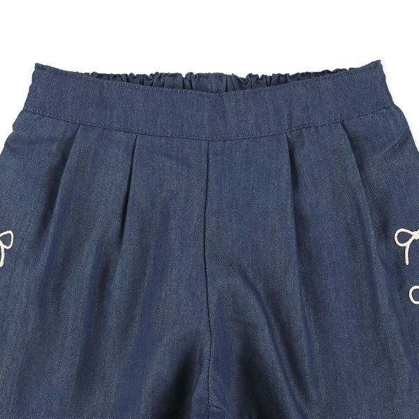 4.5オンスデニムキュロットパンツ