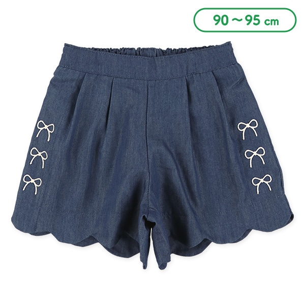 4.5オンスデニムキュロットパンツ