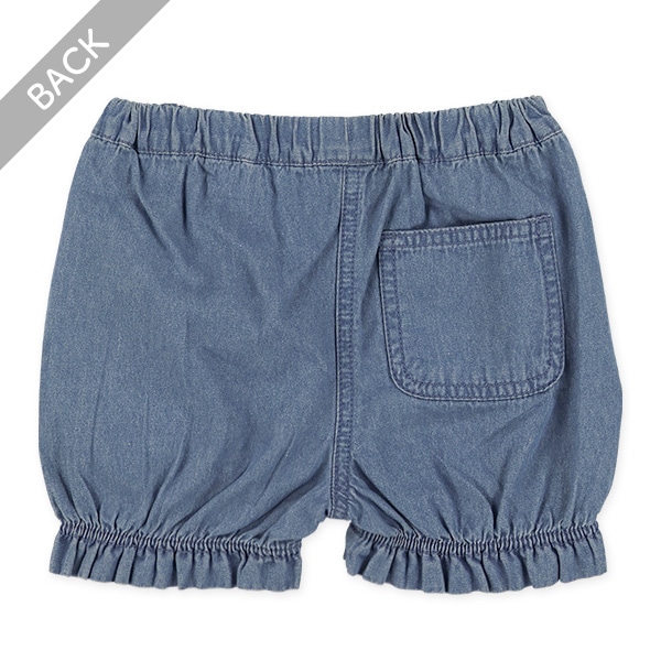 デニムリボンハーフパンツ