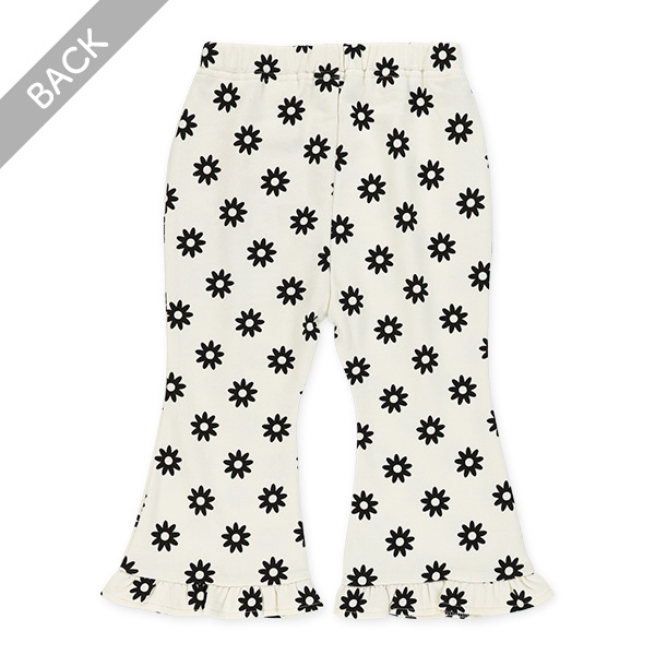 ミニ裏毛花総柄パンツ