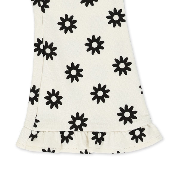 ミニ裏毛花総柄パンツ