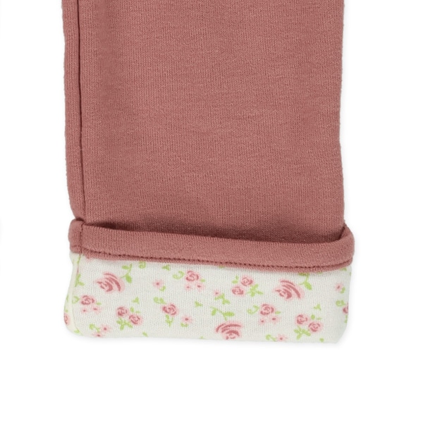 裏毛9分丈フェイクポケットパンツ