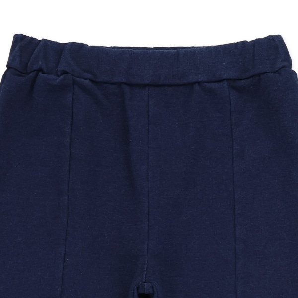 ニットデニム裾スリットパンツ