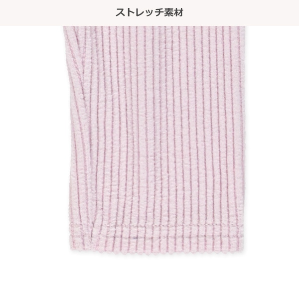 10分丈裏フリース無地レギンス（コーデュロイライク）