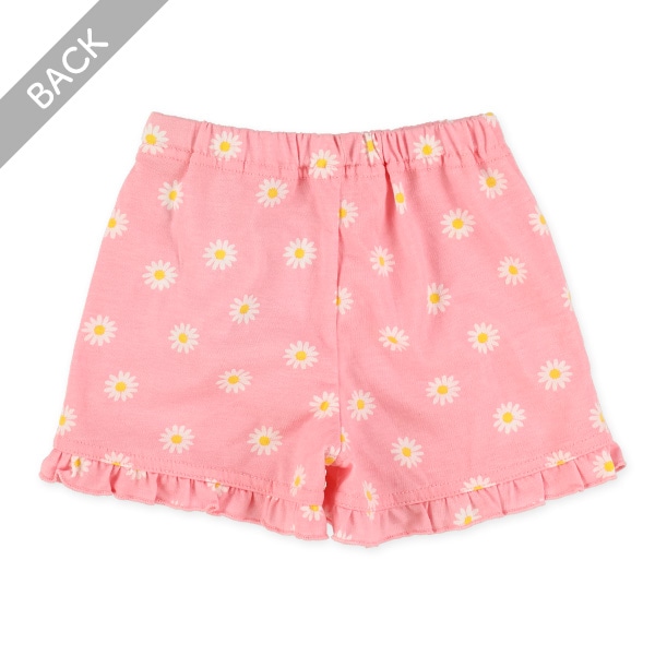 １分丈ニットデイジー柄ショートパンツ
